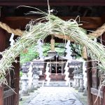 誰もいない夏越の大祓茅の輪くぐり